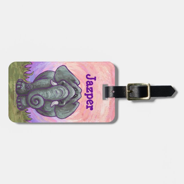 Elephant Gifts & Accessories Luggage Tag (Front Horizontal)