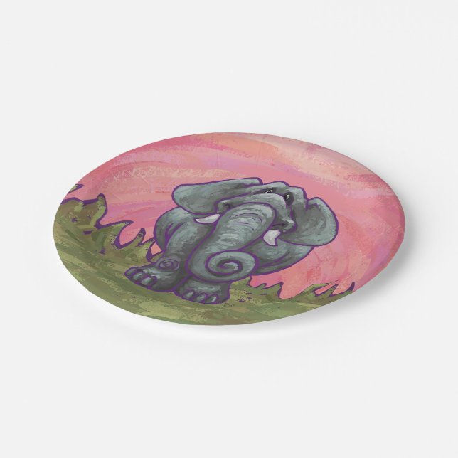 Elephant Gifts & Accessories Paper Plates (Angled)