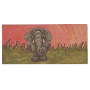 Elephant Gifts & Accessories Wood USB Flash Drive