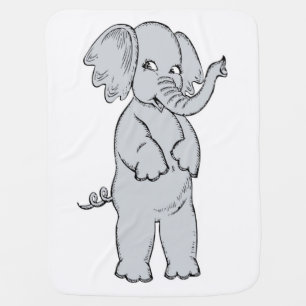 ELEPHANT GIRL SWADDLE BLANKET