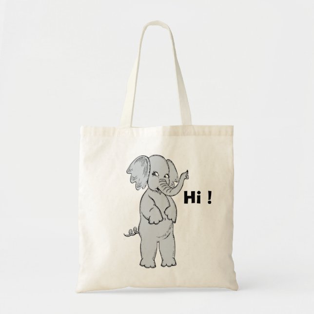 ELEPHANT GIRL TOTE BAG (Front)