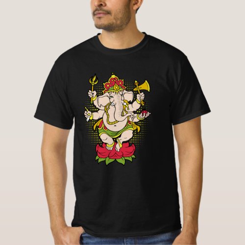 Elephant God Ganesha Hindu Ganesh T_Shirt