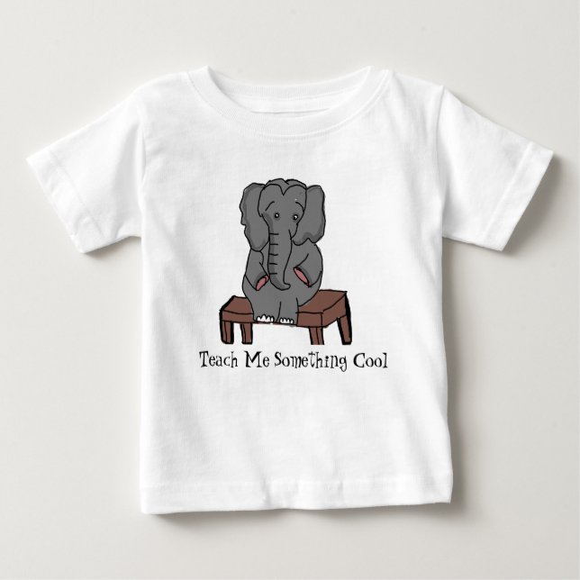 Elephant Goes To School TShirt (Front)