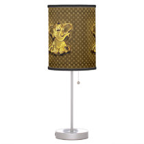 Elephant Gold Nursery Table Lamp