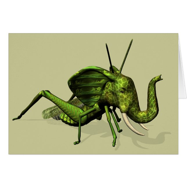 Elephant Grasshopper Crossbreed Cards (Front Horizontal)