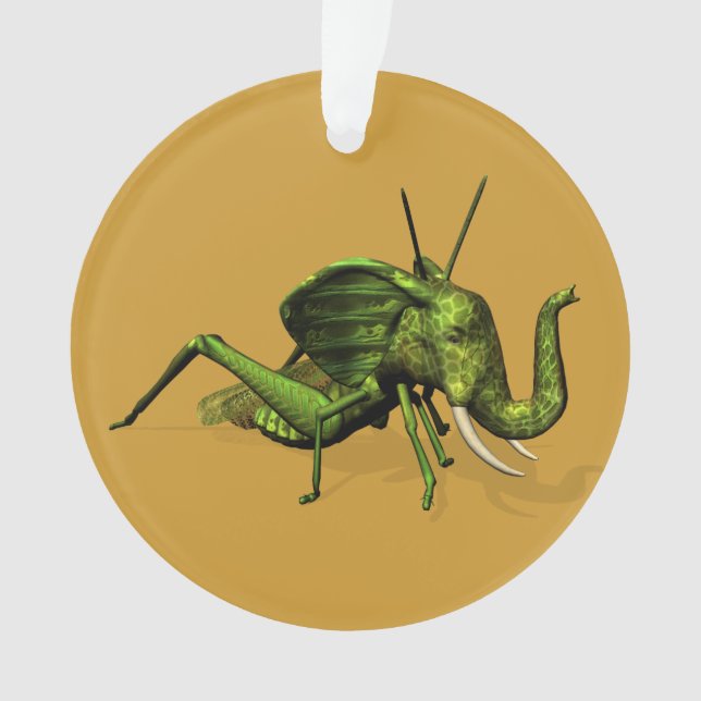 Elephant Grasshopper Crossbreed Ornament (Front)