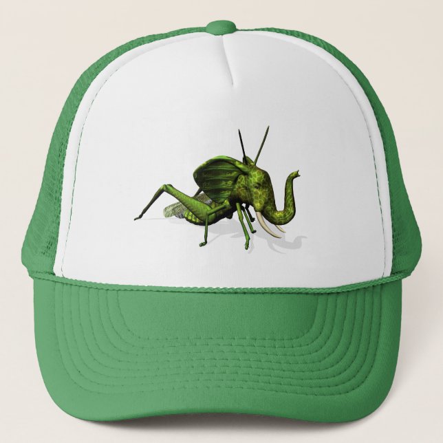 Elephant Grasshopper Crossbreed Trucker Hat (Front)