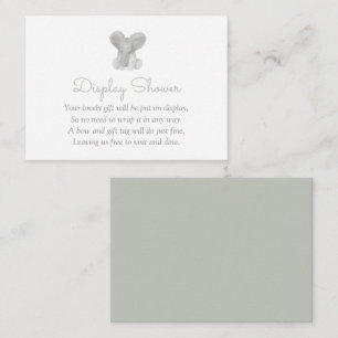 Elephant Greenery Baby Shower Books for Baby Enclo Enclosure Card