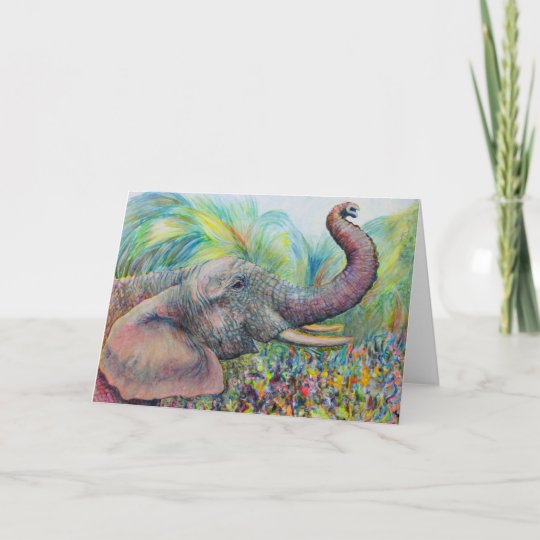 Elephant Greeting Card | Zazzle.com