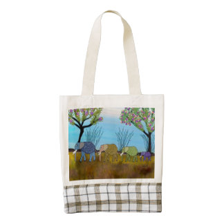 Elephant Habitat Zazzle HEART Tote Bag