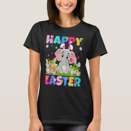 Elephant   Happy Easter Bunny Elephant Easter Sund T_Shirt