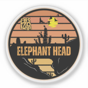 Elephant Head, Arizona Sticker
