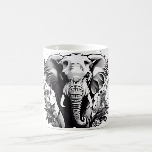 Elephant Head on a Coffee Mug Collectors Set