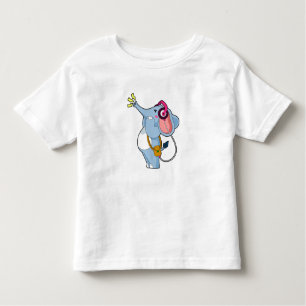 Elephant Headphone Music Toddler T-shirt