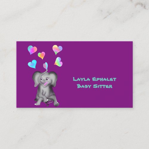 Elephant Hearts by The Happy Juul Company Business Card