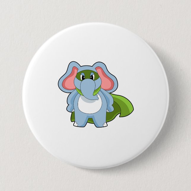 Elephant Hero Button (Front)