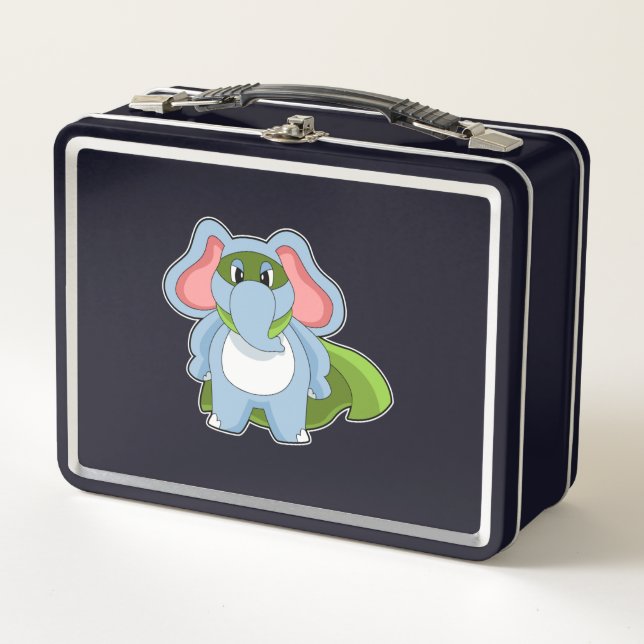 Elephant Hero Metal Lunch Box (Front)