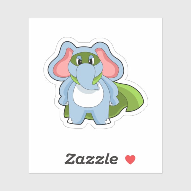 Elephant Hero Sticker (Sheet)