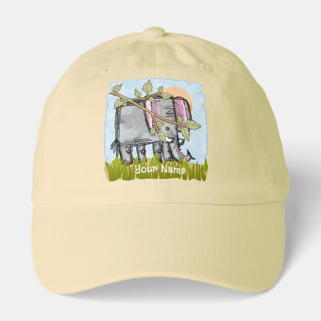 Elephant Hiding  Hat (Front)