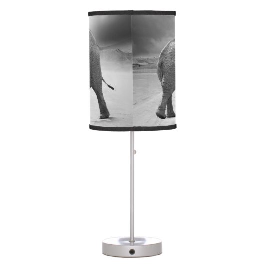 ELEPHANT HOME GIFT.  AFRICAN ELEPHANTS LAMP. TABLE LAMP (Back)