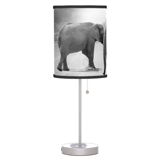 ELEPHANT HOME GIFT.  AFRICAN ELEPHANTS LAMP. TABLE LAMP (Left)