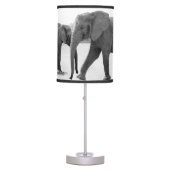 ELEPHANT HOME GIFT.  AFRICAN ELEPHANTS LAMP. TABLE LAMP (Front)