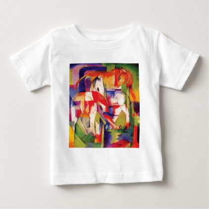 Elephant, Horse, Cattle, Winter by Franz Marc Baby T-Shirt