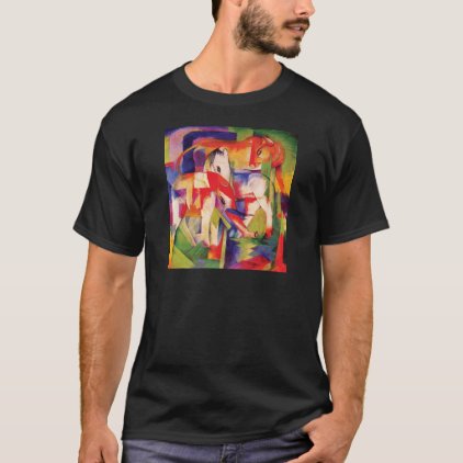 Elephant, Horse, Cattle, Winter by Franz Marc T-Shirt