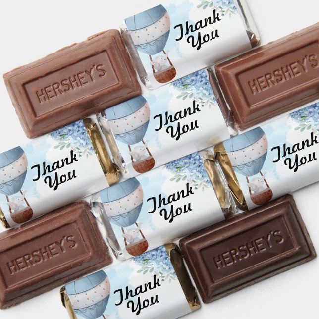 Elephant hot air balloon hydrangea candy wrapper hershey's miniatures (Creator Uploaded)