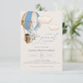 Elephant Hot-Air Balloon Invitation (Standing Front)