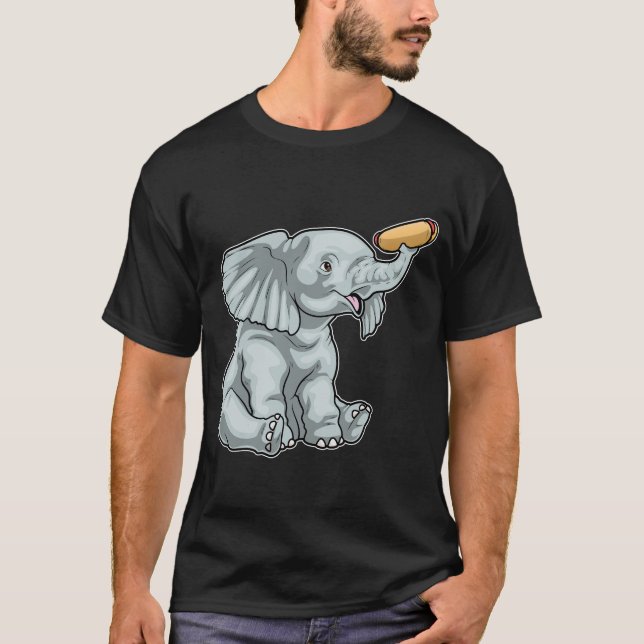 Elephant Hotdog T-Shirt (Front)