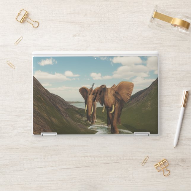 Elephant HP Laptop Skin (Desk)
