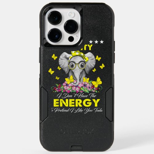 Elephant I Have Obesity Awareness  T OtterBox iPhone 14 Pro Max Case