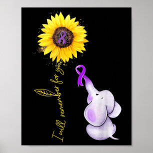 Elephant I Will Remember For You Sunflower Heimer Poster