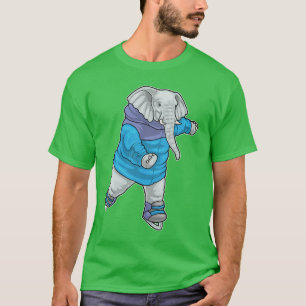 Elephant Ice skating Ice skates T-Shirt