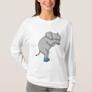Elephant Ice skating Ice skates T-Shirt