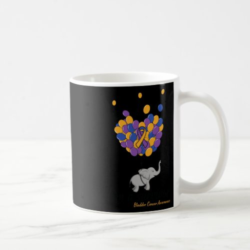 Elephant Im A Survivor Heart Bladder Cancer Aware Coffee Mug