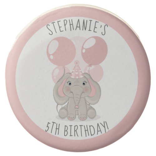 Elephant in Birthday Party Hat Chocolate Covered O Chocolate Covered Oreo