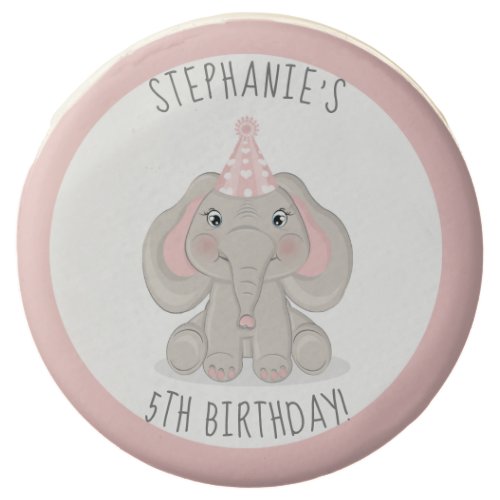 Elephant in Birthday Party Hat Chocolate Covered O Chocolate Covered Oreo