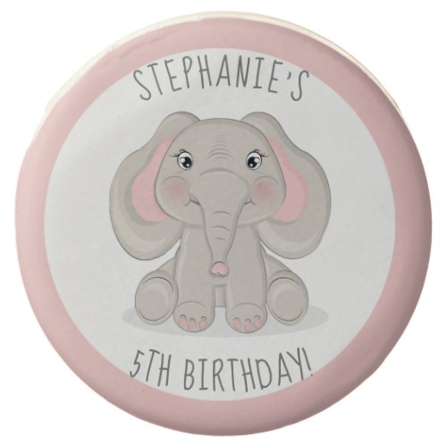 Elephant in Birthday Party Hat Chocolate Covered Oreo