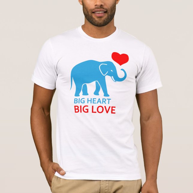 Elephant in love T-Shirt (Front)