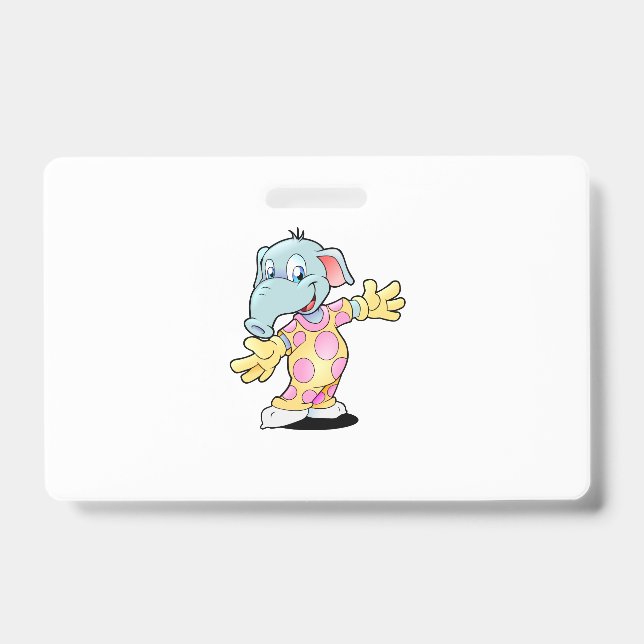 Elephant in Pajamas Badge (Front)