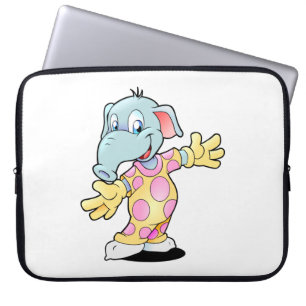 Elephant in Pajamas Laptop Sleeve