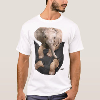Elephant In Pocket Gifts Funny Elephant Lover Gift T-Shirt