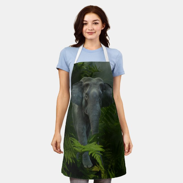 Elephant in the Jungle Apron (Worn)