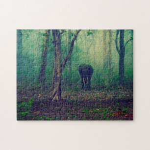 Elephant in the Woods. Jigsaw Puzzle