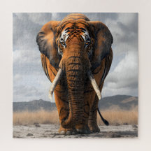 Elephant In Tiger Disguise