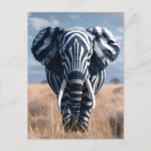 Elephant In Zebra Disguise