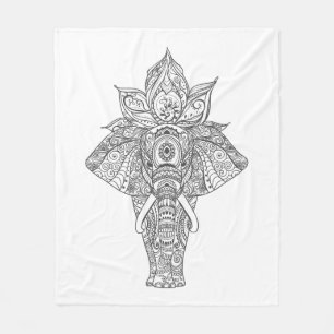 Elephant Inspired Fleece Blanket