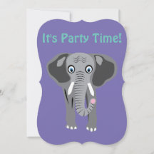Elephant Invitation by DAM Creative
